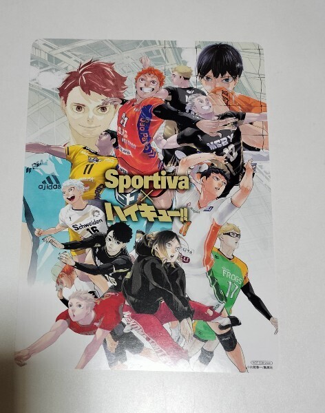 非売品 アニメイト ハイキュー B5サイズ ビジュアルボード Sportiva バレーボール男子日本代表特集号