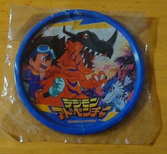 デジモン 太一 アグモン 缶プレート デジモンアドベンチャー
