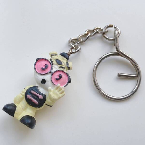 レトロキーホルダー JR西日本 ストッピーくん 広島 マスコット レア ☆japan Vintage k0557