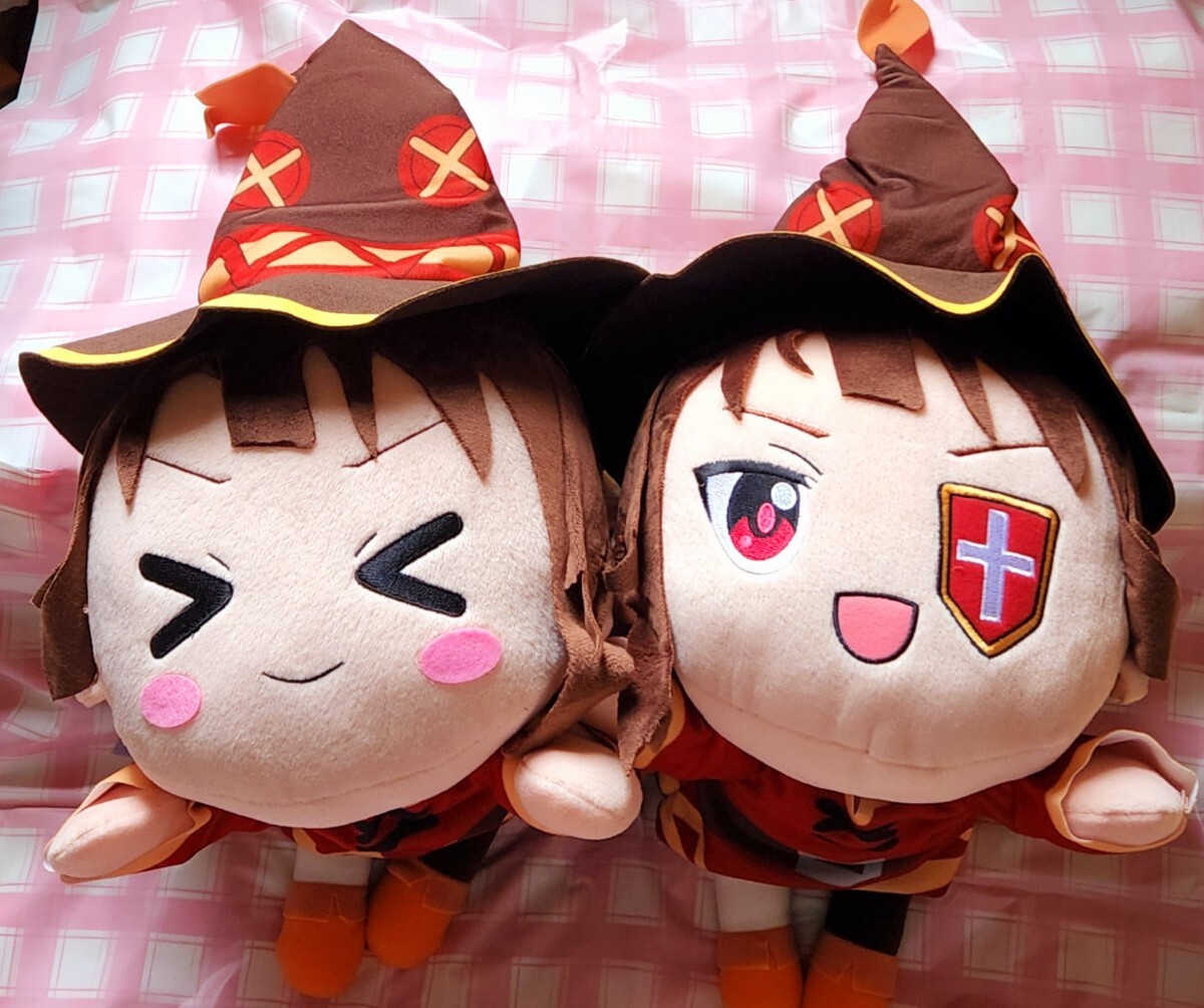 この素晴らしい世界に祝福を メガジャンボ 寝そべり ぬいぐるみ 全2種セット めぐみん このすば