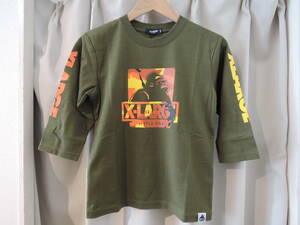  X-LARGE エクストララージ XLARGE Kids 迷彩柄 OG７分ソデ Tシャツ カーキ 140サイズ 最新人気 送料込　値下げしました！