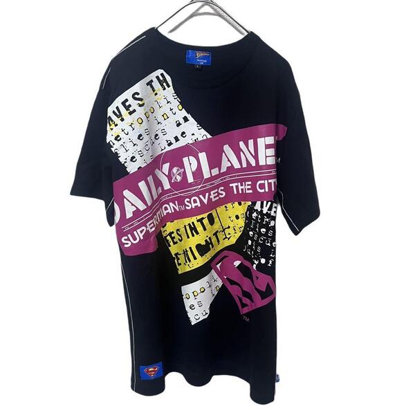 Tシャツ 半袖シャツ スーパーマン DCコミック アメリカ古着 プリントロゴ