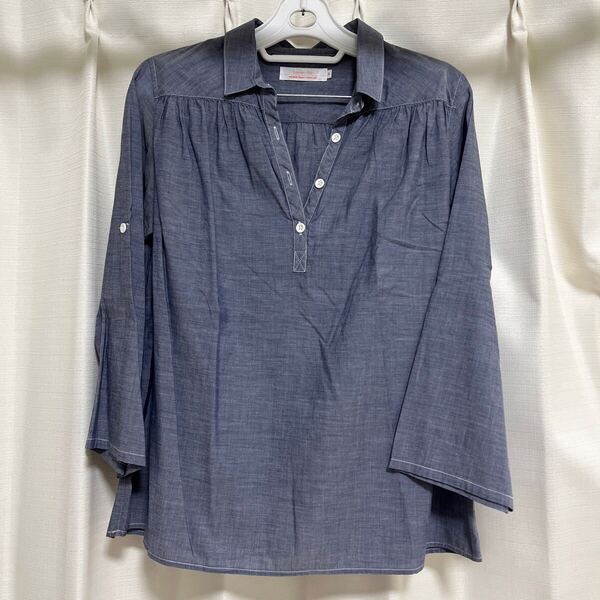 お値下げ!送料込! UNIQLO ブラウス S size 七分袖 used 美品