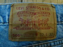 90s USA製 Levi's 505 デニム パンツ W32 L32 リーバイス Levis ジーンズ / 501 517 646_画像1