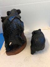 木彫りの熊 アイヌコタン アイヌ工芸品 置物_画像4