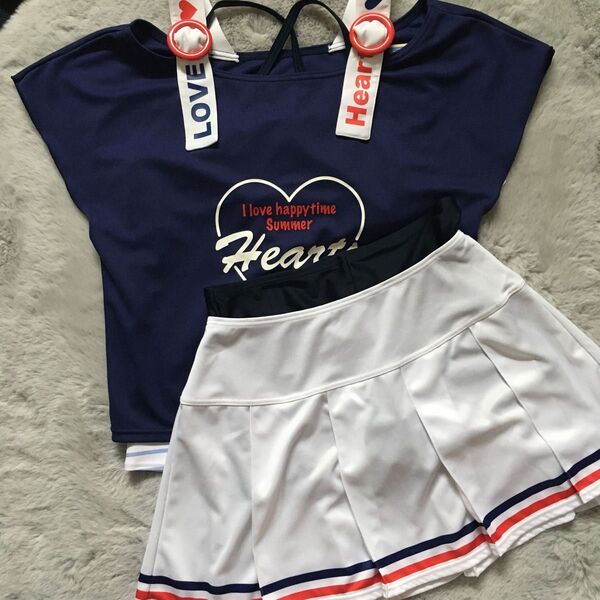 キッズ タンキニ セパレート 水着 4点セット 160
