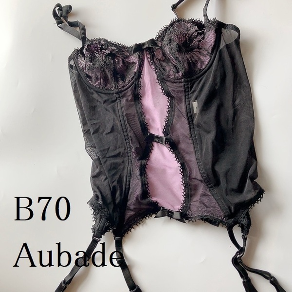 B70☆Aubade オーバドゥ Angeliqueフランス高級下着 訳あり処分価格 スリーインワン