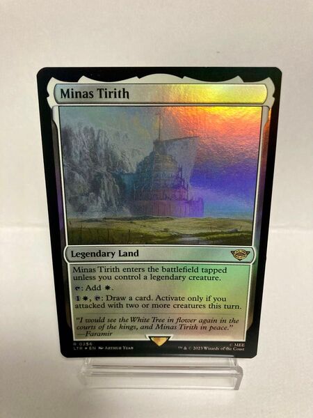 MTG【白・土地】ミナス・ティリス/Minas Tirith【LTR】英語版 Foil