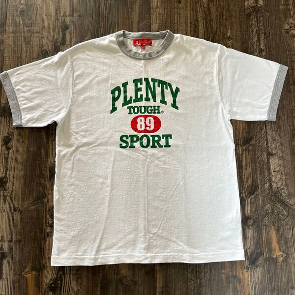 PLENTY TOUGH89 SPORT U.S.A ヴィンテージ リンガーTシャツ サイズL カラー/ホワイト 美品