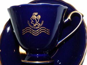  Koransha ( Arita .)x 1982 year Fuji sun Kei Classic lapis lazuli gold paint cup & saucer 844455AA567R14