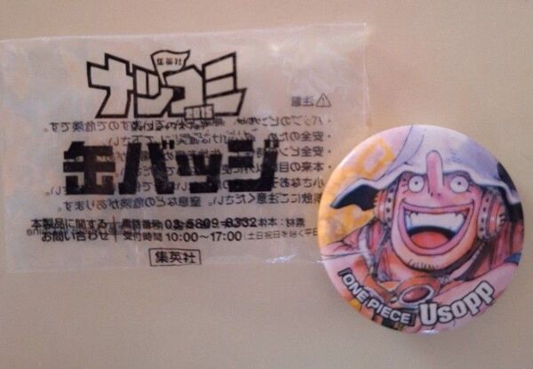 集英社 ナツコミ2015 缶バッジ ONE PIECE ウソップ