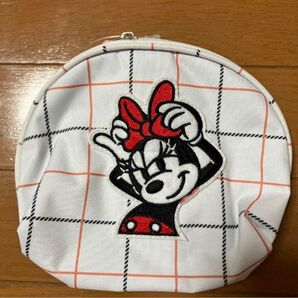 【新品】ミッキー&フレンズ 刺しゅうポーチ オールドVer. ホワイト