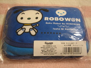 即決★新品★サンリオ　ROBOW@N　ロボワン　ティッシュ＆ケース★２０００年