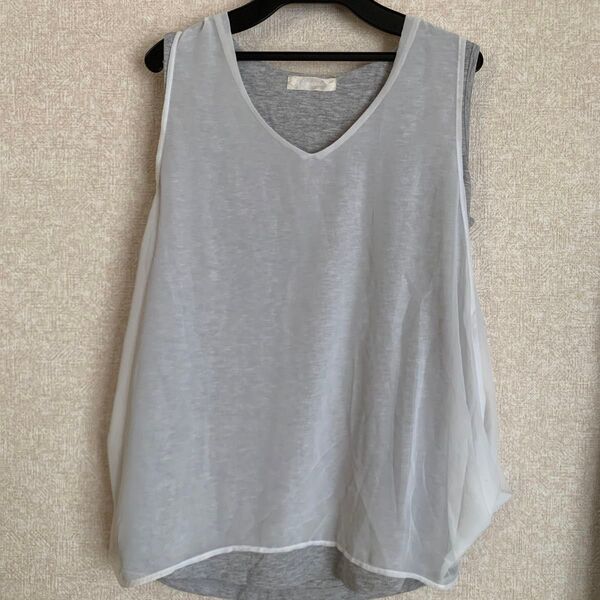 No.107 JEANASIS ノースリーブチュニック 重ね着