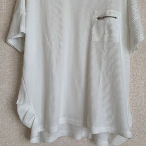 No.100 アフリカタロウ ワッフル素材カットソー