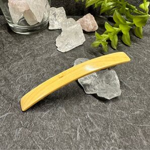 ハンドメイド 天然木 御蔵島つげのスリムバレッタ