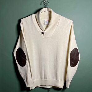 EASY KNIT イージーニット エルボーパッチ カナダ ショールカラー