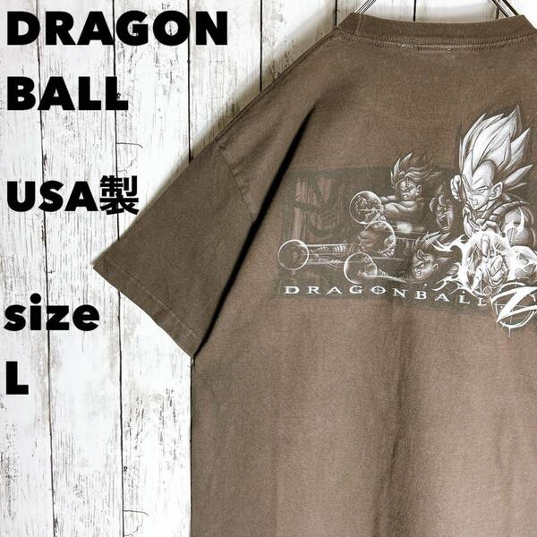 00s【ドラゴンボールZ】USA製 アニメtシャツ L 両面プリントヴィンテージ