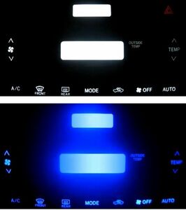 カローラフィールダー ZE120系 エアコンパネルLED照明！ブルー
