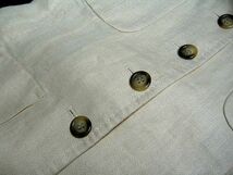 SCAPA スキャパ 英国製生地 上質なリネン素材のセットアップ スカートスーツ 上品なベージュ系！_画像5