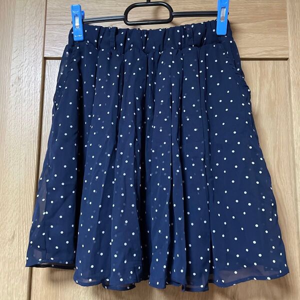 シフォン スカート ミニ丈 L