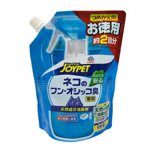 アース・ペット JOYPET ジョイペット 天然成分消臭剤ネコのフン・オシッコ臭専用 つめかえ用お徳用 450ml 猫用