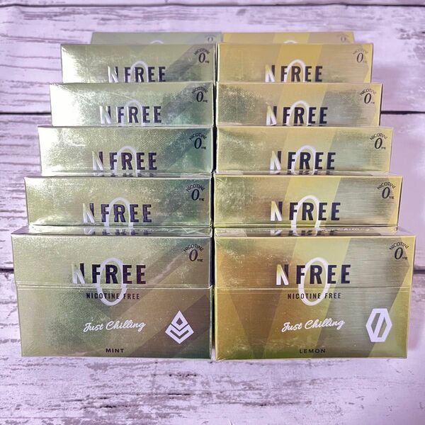 NFREE エヌフリー ミントとレモンそれぞれ12箱の計24箱(1箱20本入)シュリンク付き未開封品