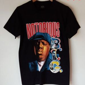 ラッパー ノトーリアスB.I.G. HIP-HOP バンドTシャツ(M)モ20