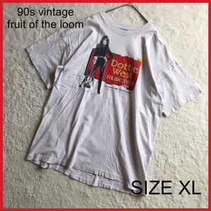 90s vintage fluit of the room t-shirt XL 半袖 Tシャツ ホワイト USA製 ヴィンテージ