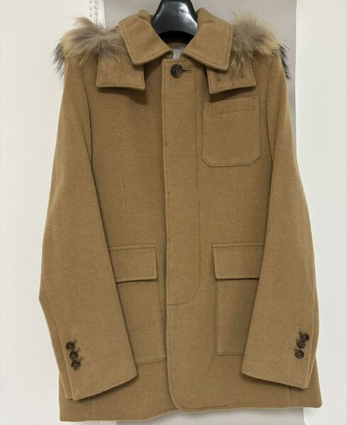 中古 美品 ラウンジリザード LOUNGE LIZARD WOOL/CASHMERE BEAVER ウール カシミヤ コートサイズ1 5399