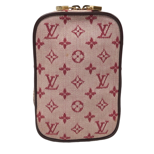 LOUIS VUITTON/ルイヴィトン ビトン M60001 ウス ディジタル ストラップ付 モノグラムミニ キャンバス ポーチ レッド レディース ブランド