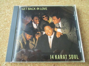 14 Karat Soul/Get Back In Love 14カラット・ソウル 90年 大傑作・大名盤♪ 貴重な、国内盤♪ 廃盤♪ ドゥワップ・コーラス・レジェンド♪
