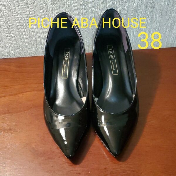 PICHE ABA HOUSE 38 黒パンプス