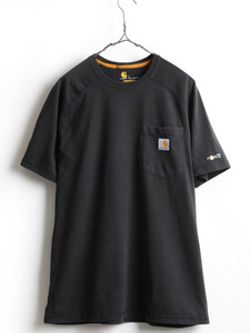 日本未発売モデル US企画 ■ カーハート CARHARTT フォース ポケット付き 半袖 Tシャツ ( 男性 メンズ L ) 古着 FORCE ポケT USモデル 黒