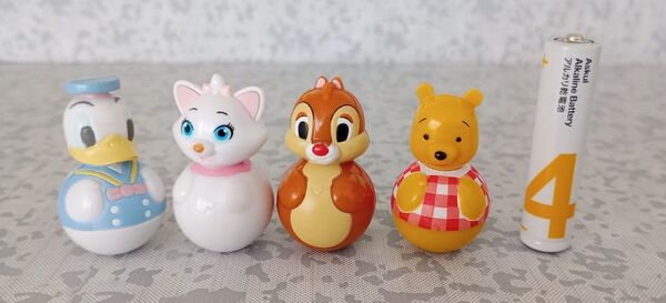 入手困難レア クレーンゲーム景品 ディズニー【プーさん他3体】ミニ起き上がりこぼし