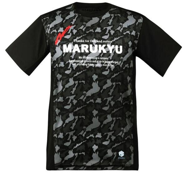 【新品】マルキュー 氷瀑TシャツMQ-01 ブラックカモ Lサイズ
