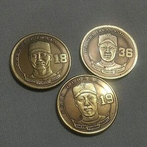 読売巨人軍 ジャイアンツ 背番号36 高橋投手 背番号18 桑田真澄 背番号19 上原浩治 読念メダル 御守コイン クーポン使用