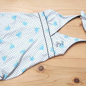 *美品!キッズ女の子ドット柄オリーブデオリーブワンピース水着130センチ*