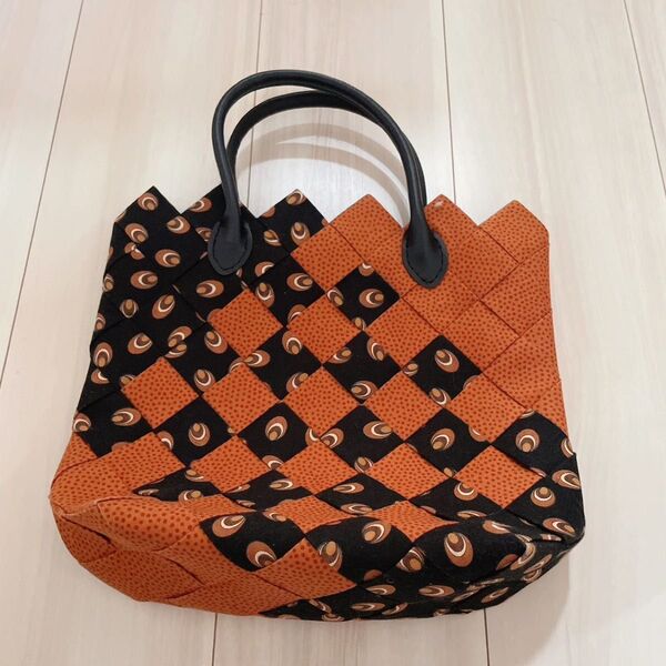 ハンドメイド ハンドバッグ トートバッグ マチあり レディース