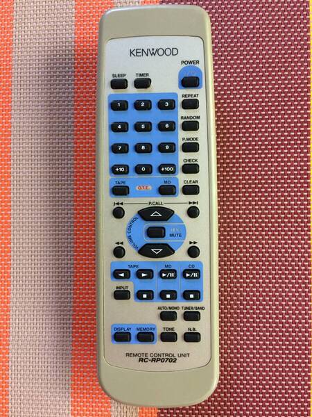 送料無料★KENWOOD★ケンウッド★純正★オーディオ用リモコン★RC-RP0702★中古★動作品★返金保証あり★