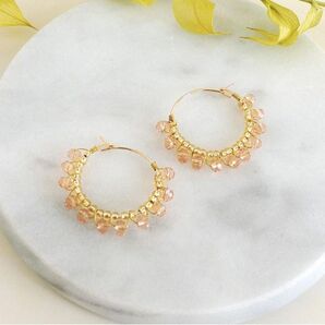 オリジナルキット / 初心者キット ガラスビーズフープピアス