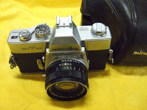Minolta SR T101 AUTO Rokkor PF 55mm f 1.８ミノルタ 一眼 フィルム カメラ ボディ レンズ 　ケースつき