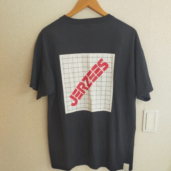 N.HOLLYWOOD JERZEES ミスターハリウッド ジャージーズ ロゴプリント 半袖Tシャツ L(38) ブラック(黒)