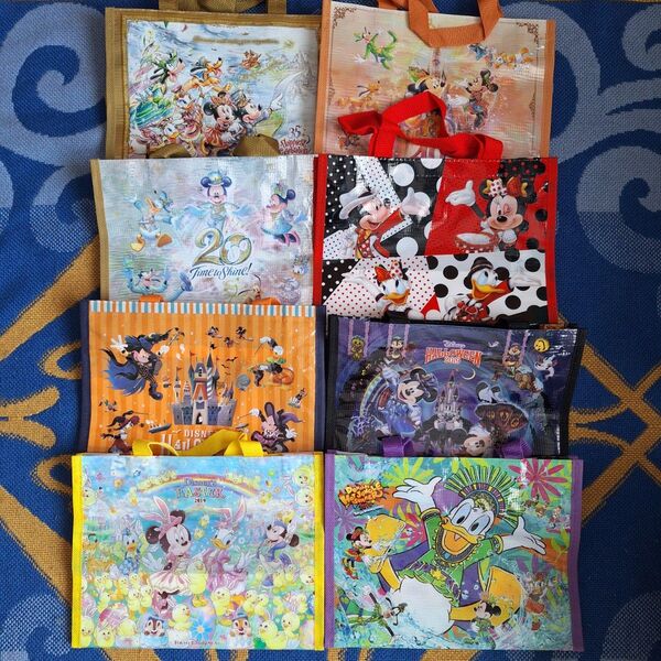 東京ディズニーリゾート ミニサイズ ショッピングバッグ 8枚セット