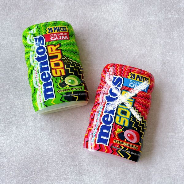 mentos【日本未販売】SOUR GUM GREEN APPLE1点 メントス ガム グリーンアップル 青リンゴ