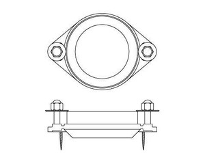 INAX CF-25AW C-25 для стена фланец .. диаметр 75mm C-25PU*25U*25*27P для 