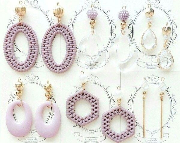 ハンドメイドピアス/イヤリング セット