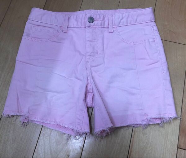 GAP kids デニム ショートパンツ ホットパンツ 子ども服 半ズボン 薄ピンク