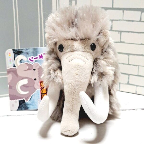 非売品 絶滅動物 マンモス ぬいぐるみ グレー 新品未使用 タグ付き