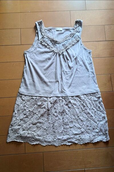 axesfemme アクシーズファム レースタンクトップ